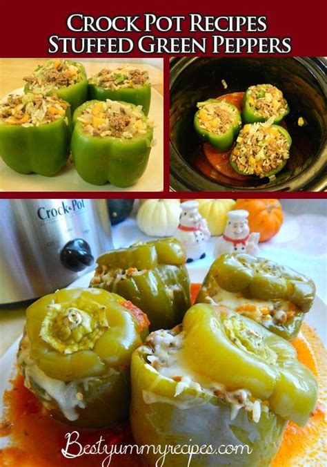 crock-pot-recipes-stuffed-green-peppers-all-food image