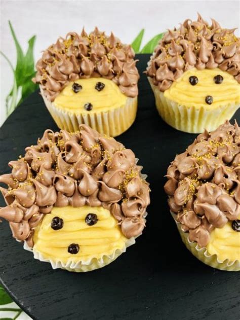 how-to-make-adorable-and-easy-hedgehog-cupcakes image