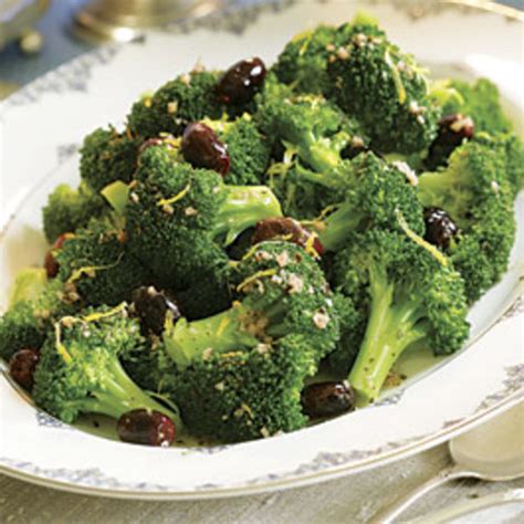 broccoli-with-black-olives-garlic-lemon-finecooking image