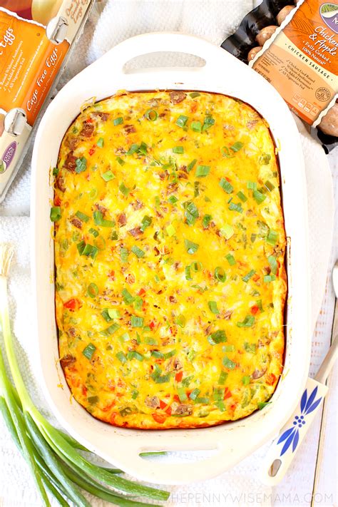 easy-low-carb-sausage-egg-cheese-casserole-the image