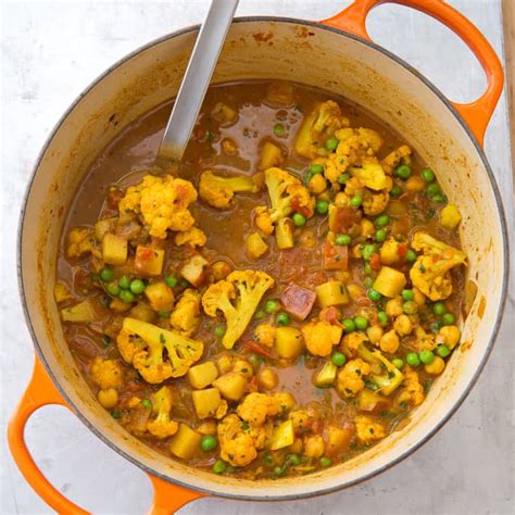 indian-style-curry-with-potatoes-cauliflower-peas-and image