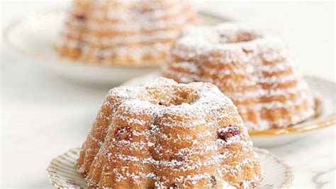 cranberry-almond-bundt-cakes-recipe-finecooking image