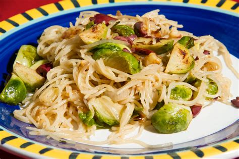 olive-angel-hair-with-seared-brussels-sprouts image