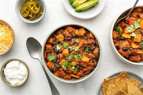 black-bean-and-sweet-potato-chili-recipe-the-spruce-eats image