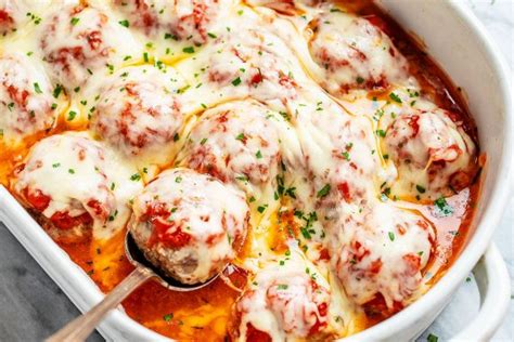 cheesy-meatballs-casserole-recipe-low-carb-meatballs image