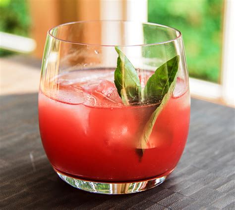 summertime-cocktail-watermelon-margarita-with-basil image