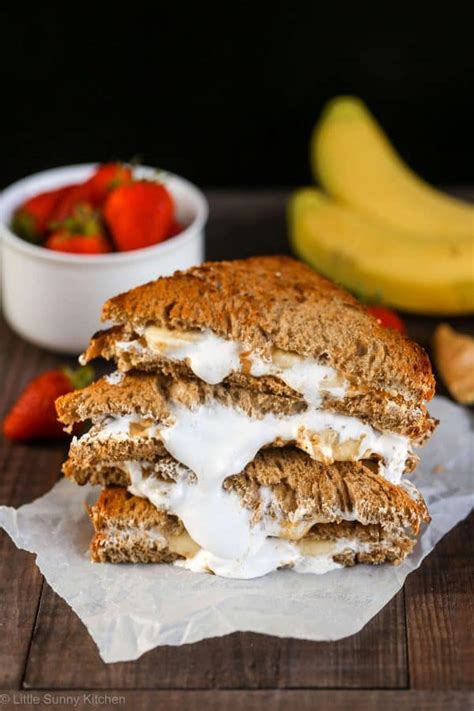banana-fluffernutter-sandwich-little-sunny-kitchen image
