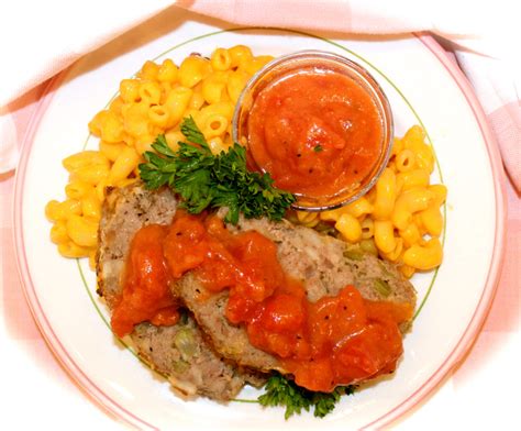 stewed-tomato-gravy-for-moms-all-beef-meatloaf image