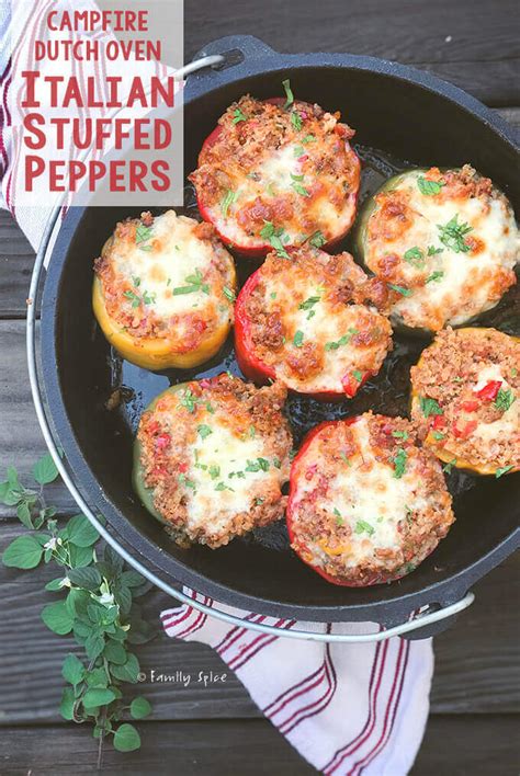 campfire-dutch-oven-italian-stuffed-peppers-family-spice image