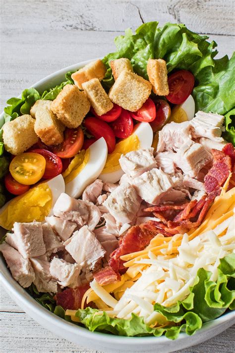 turkey-chef-salad-easy-leftover-turkey-meal image