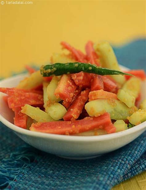 cucumber-and-carrot-pickle-recipe-achaar image