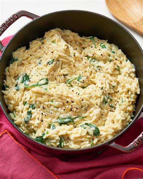 one-pot-spinach-orzo-with-parmesan-recipe-kitchn image