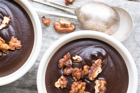 warm-chocolate-pudding-with-chili-spiced-walnuts image