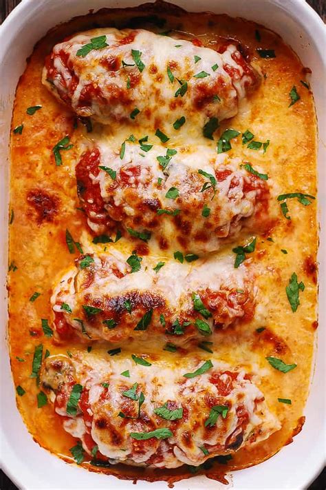 easy-mozzarella-chicken-with-tomato-sauce-and image