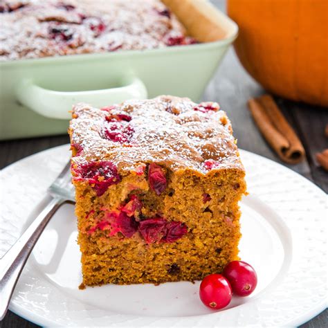 easy-pumpkin-cranberry-cake-the-busy-baker image