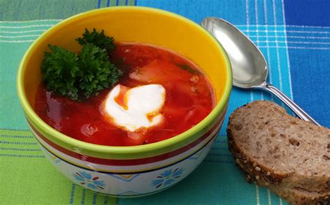 red-borsch-ukrainian-food image