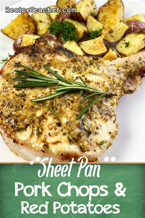 sheet-pan-pork-chops-and-potatoes-recipeteacher image