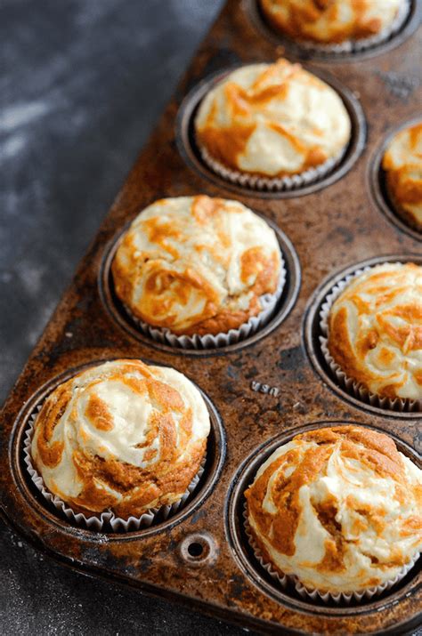 pumpkin-cream-cheese-swirl-muffins-the-novice-chef image