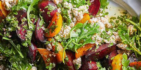 beet-salad-with-yogurt-bulgur-herbs-recipe-eatingwell image