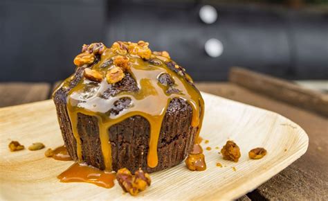 warm-chocolate-cake-with-bourbon-salted-caramel image