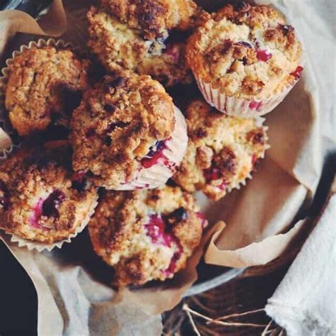 cranberry-muffins-with-walnut-crumb-topping image