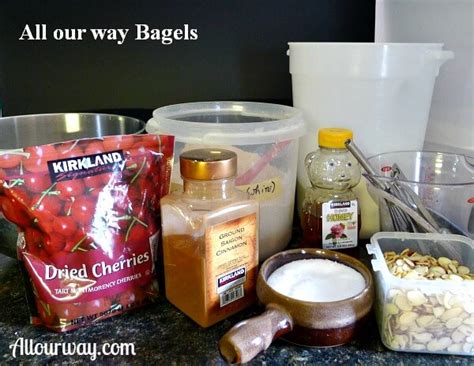 homemade-bagels-with-cinnamon-dried-fruit-and-nuts image