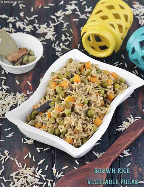 brown-rice-vegetable-pulao-low-salt-recipe-tarla-dalal image