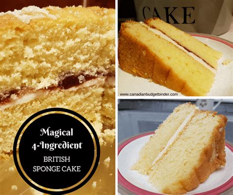 magical-4-ingredient-british-sponge-cake-canadian image