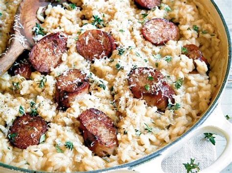 sausage-and-white-wine-risotto-recipes-hairy-bikers image