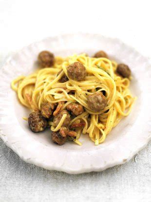 sausage-carbonara-pasta-recipes-jamie-oliver image