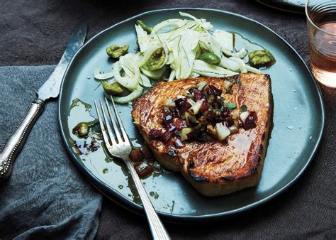 grilled-tuna-steak-with-vegetable-vinaigrette image