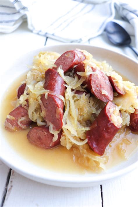 easy-crockpot-kielbasa-and-sauerkraut-season image