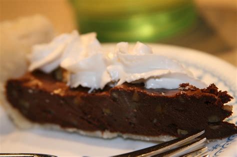 fudge-pie-traditional-sweet-pie-from-tennessee image