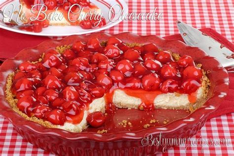 no-bake-cherry-cheesecake-all-food-recipes-best image