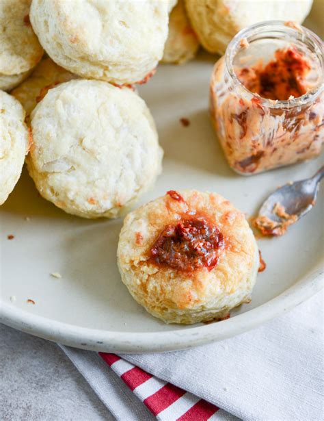 provolone-scones-with-cherry-tomato-butter-how image