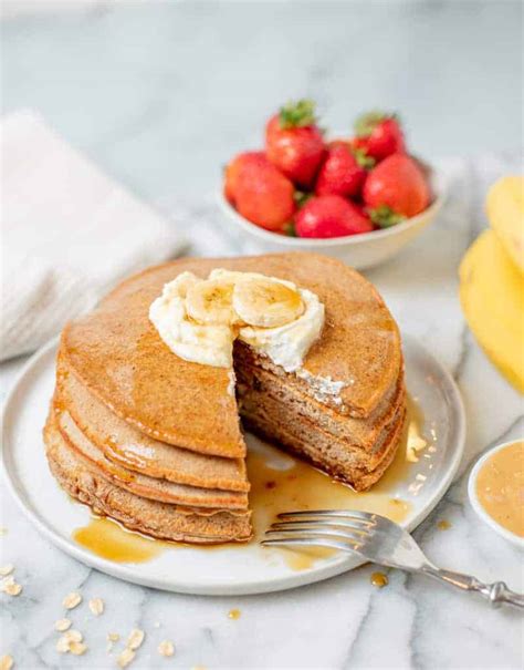 peanut-butter-protein-pancakes-gluten-free image