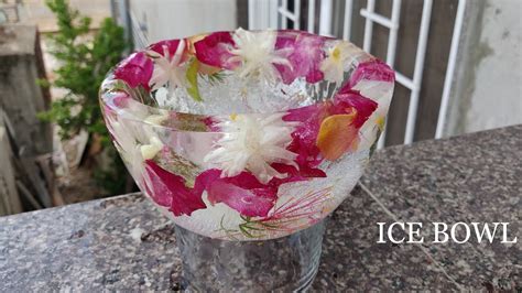 how-to-make-ice-bowl-floral-ice-bowl-ice-cream-or image