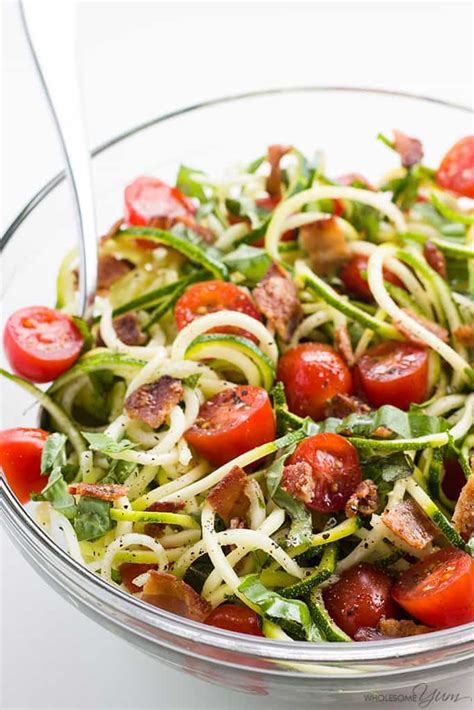 zucchini-noodle-salad-with-bacon-tomatoes image