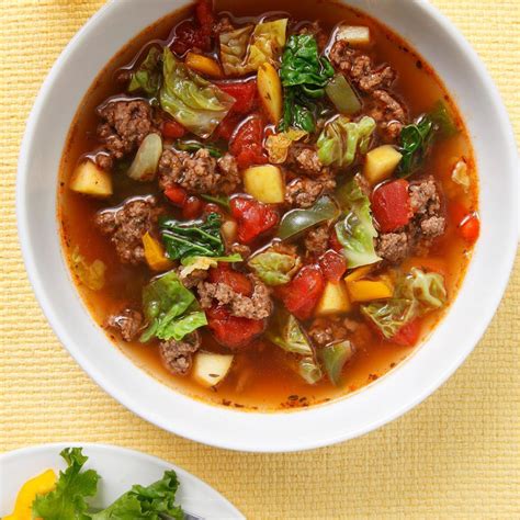 sweet-sour-beef-cabbage-soup-recipe-eatingwell image