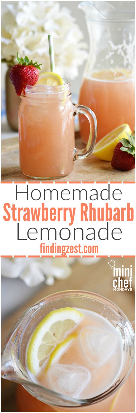 homemade-strawberry-rhubarb-lemonade-finding image