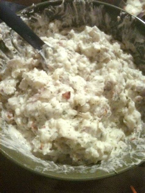 gandolfos-potato-salad-mower-cooking image