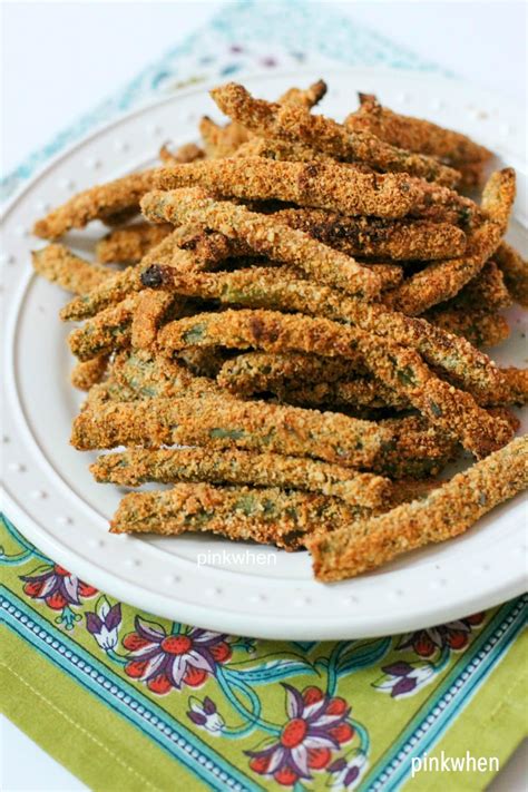 how-to-make-easy-oven-fried-green-beans-pinkwhen image