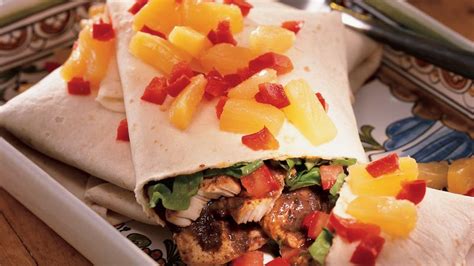 chicken-burritos-with-pineapple-salsa image