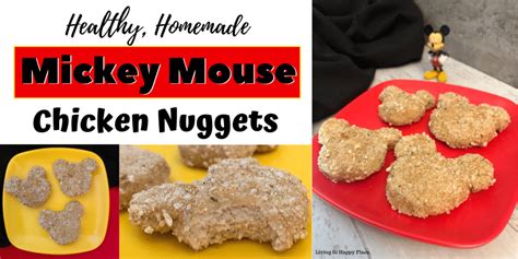 homemade-mickey-mouse-chicken-nuggets-baked image