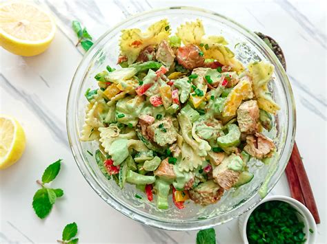 creamy-veggie-chicken-salad-with-pasta-go-healthy image