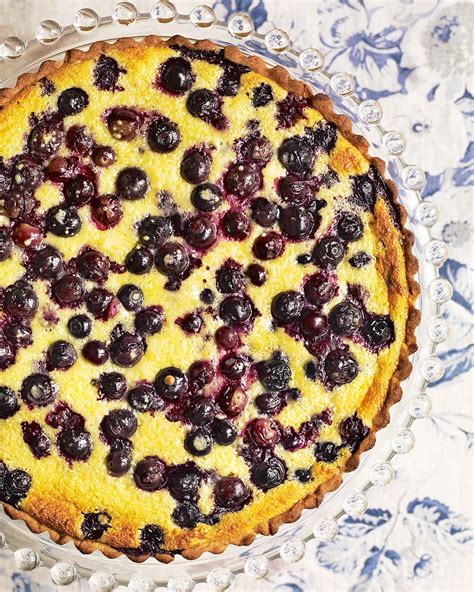 creamy-blueberry-tart-recipe-delicious-magazine image