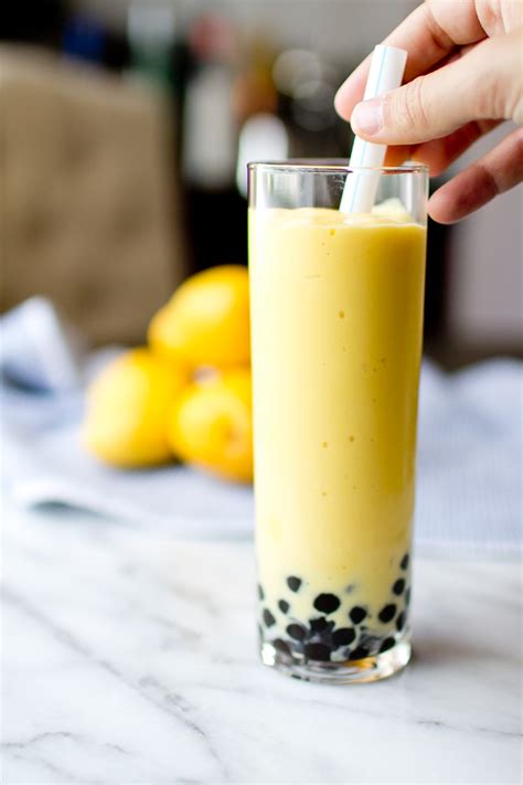 mango-smoothie-with-boba-the-gourmet image