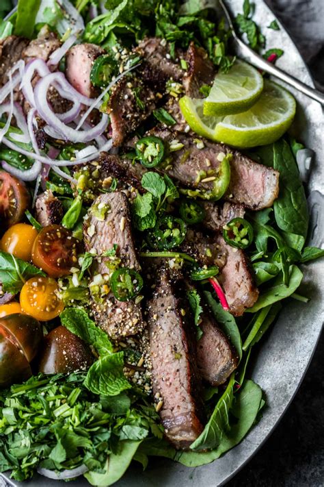 thai-beef-salad-recipe-platings-pairings image