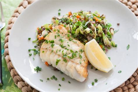 recipe-seared-hake-with-warm-lentils-blue-apron image