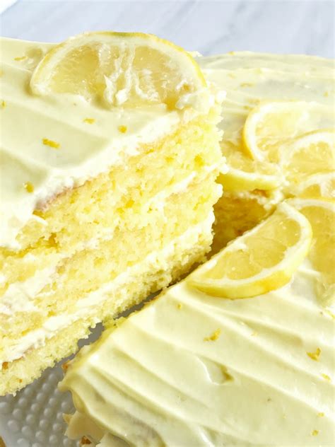 easy-lemon-cake-with-lemon-pudding-frosting image